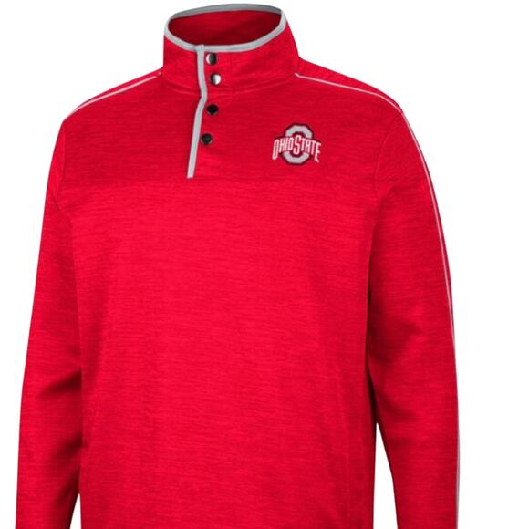 OHIO STATE Colosseum Athletics Buckeyes Quarter-Snap Jacket SZ L NWT - Picture 14 of 14